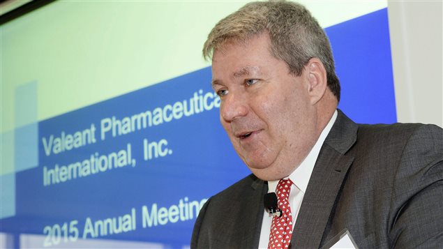 Michael Pearson, PDG de Valeant Michael Pearson, PDG de Valeant