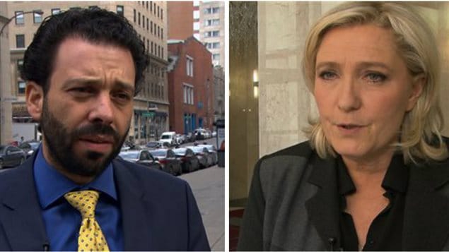 Haroun Bouazzi et Marine Le Pen Haroun Bouazzi et Marine Le Pen