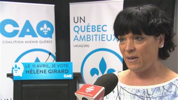 Hélène Girard, candidate de la Coalition avenir Québec Hélène Girard, candidate de la Coalition avenir Québec