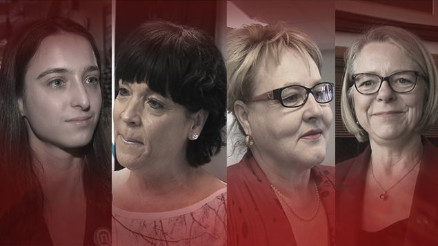 Quatre femmes sont candidates dans Chicoutimi : Catherine Bouchard-Tremblay, Hélène Girard, Francyne T. Gobeil et Mireille Jean Quatre femmes sont candidates dans Chicoutimi : Catherine Bouchard-Tremblay, Hélène Girard, Francyne T. Gobeil et Mireille Jean