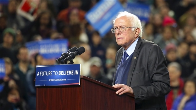 Le candidat démocrate Bernie Sanders Le candidat démocrate Bernie Sanders