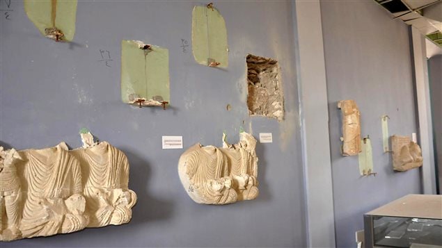 De nombreux artefacts du Musée de Palmyre ont été détruits par l'EI. De nombreux artefacts du Musée de Palmyre ont été détruits par l'EI.