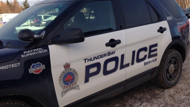 Le service de police de Thunder Bay. Le service de police de Thunder Bay.