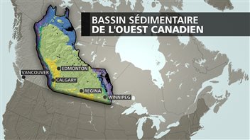 Carte du bassin sédimentaire de l'Ouest canadien Carte du bassin sédimentaire de l'Ouest canadien