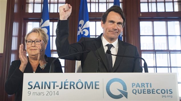 Pierre Karl Péladeau annonce sa candidature pour le PQ dans Saint-Jérôme Pierre Karl Péladeau annonce sa candidature pour le PQ dans Saint-Jérôme