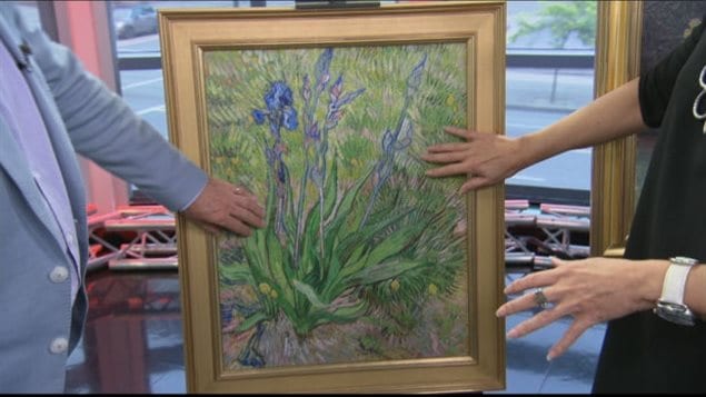 Une reproduction en 3D du tableau Les Iris de Van Gogh