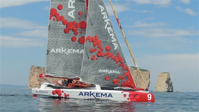 Arkema, lors de son passage à Percé