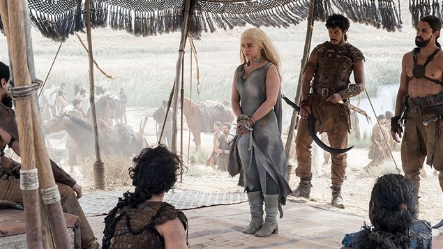 Une scène de la série « Game of Thrones » Une scène de la série « Game of Thrones »