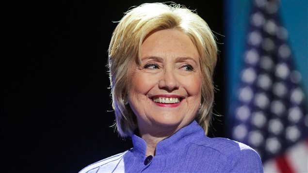 La candidate démocrate Hillary Clinton La candidate démocrate Hillary Clinton