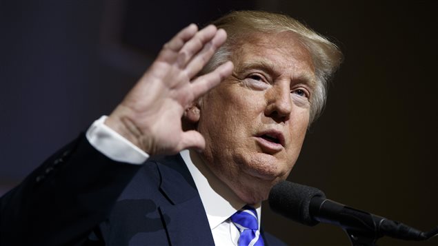 Donald Trump le 10 août pendant un rassemblement politique en Virginie Donald Trump le 10 août pendant un rassemblement politique en Virginie
