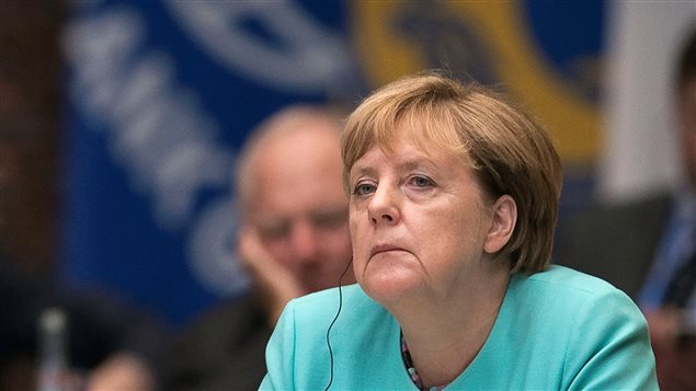 Le parti de la chancelière allemande, Angela Merkel, terminerait troisième dans l'un de ses fiefs Le parti de la chancelière allemande, Angela Merkel, terminerait troisième dans l'un de ses fiefs