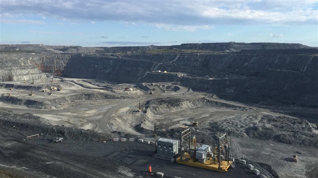 La fosse de la mine Canadian Malartic
