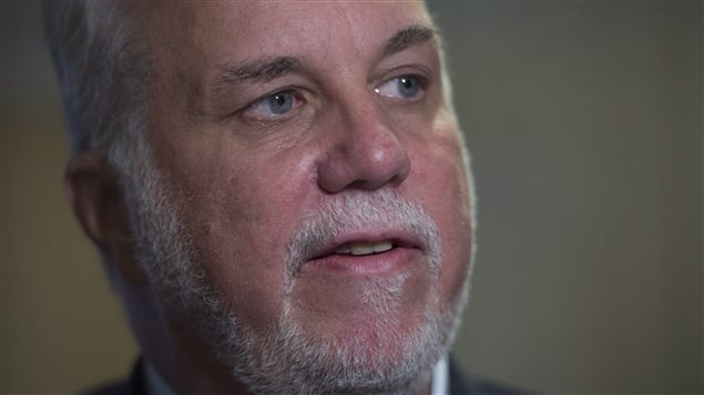 Le premier ministre du Québec, Philippe Couillard Le premier ministre du Québec, Philippe Couillard