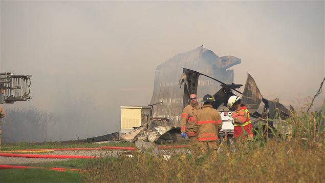 Incendie dans une ferme de Saint-Félix-de-Kingsey Incendie dans une ferme de Saint-Félix-de-Kingsey