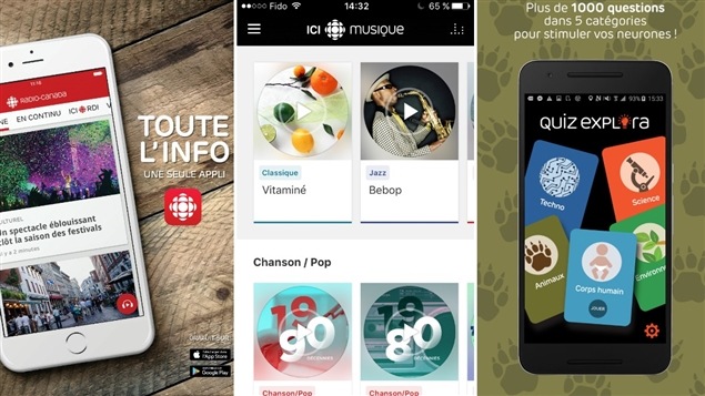 Des applications mobiles de Radio-Canada Des applications mobiles de Radio-Canada