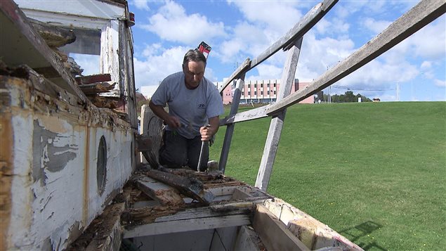 Restauration du bateau de pêche à la morue La Gaspésienne numéro 20