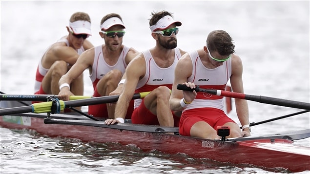 Le quatre de pointe canadien aux Jeux de Rio. Le quatre de pointe canadien aux Jeux de Rio.
