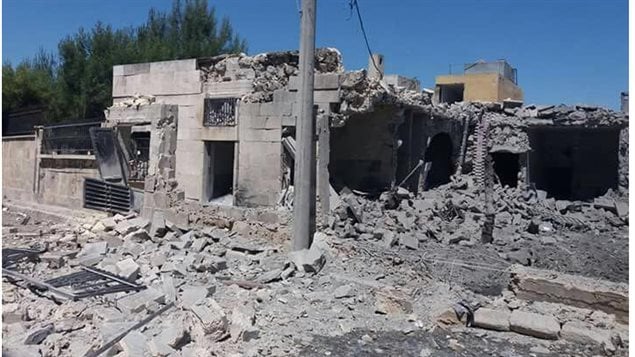 Cette clinique d'Alep en Syrie, financée par des Canadiens, a été la cible de bombardements qui l'ont complètement détruite. PHOTO : UOSSM-CANADA Cette clinique d'Alep en Syrie, financée par des Canadiens, a été la cible de bombardements qui l'ont complètement détruite. PHOTO : UOSSM-CANADA