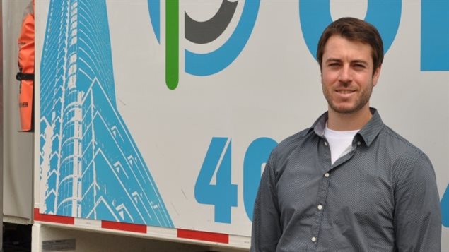 Le patron de BluPLanet Recycling, Devin Goss. Le patron de BluPLanet Recycling, Devin Goss.