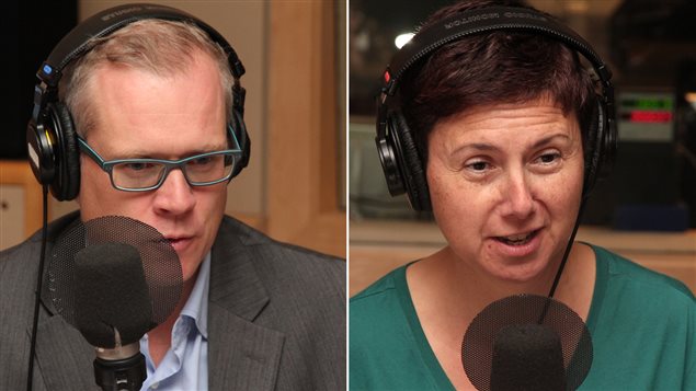 Brian Myles et Élisabeth Vallet dans nos studios