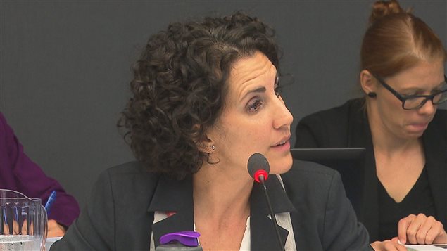 Lyne Veilleux, responsable du projet d'Hydro-Québec Lyne Veilleux, responsable du projet d'Hydro-Québec