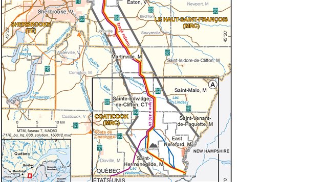 Une portion du tracé Une portion du tracé