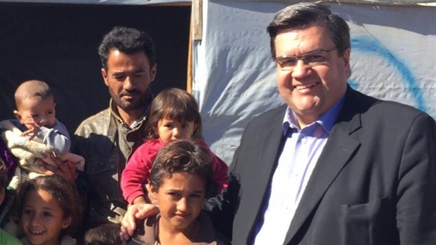 Denis Coderre a visité le camp de Bar Elias, au Liban. Denis Coderre a visité le camp de Bar Elias, au Liban.