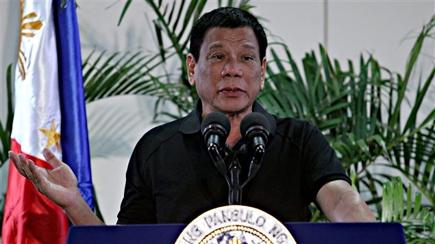 Le président philippin Rodrigo Duterte Le président philippin Rodrigo Duterte