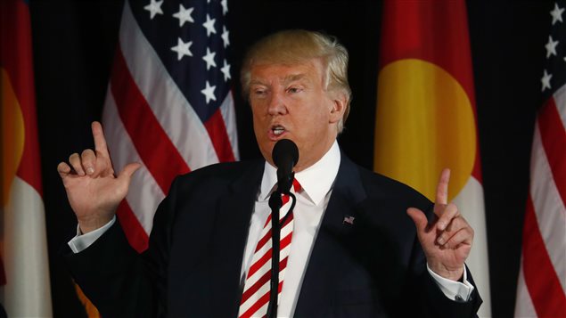 Le candidat républicain à la présidence américaine, Donald Trump, en campagne à Colorado Springs, le 18 octobre 2016 Le candidat républicain à la présidence américaine, Donald Trump, en campagne à Colorado Springs, le 18 octobre 2016