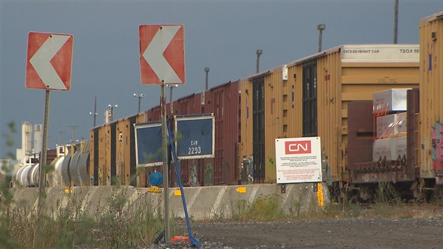 La gare de triage de Taschereau, dans Saint-Laurent, appartient au CN. La gare de triage de Taschereau, dans Saint-Laurent, appartient au CN.