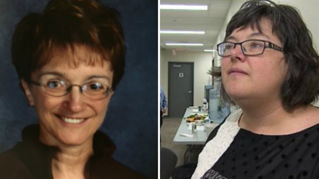 Les candidates Élizabeth Perreault et Anita Francon de la région scolaire de l’École Saint-Isidore de Bellevue Les candidates Élizabeth Perreault et Anita Francon de la région scolaire de l’École Saint-Isidore de Bellevue