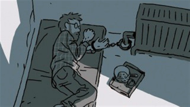 La page couverture de « S'enfuir: récit d'un otage », de Guy Delisle La page couverture de « S'enfuir: récit d'un otage », de Guy Delisle