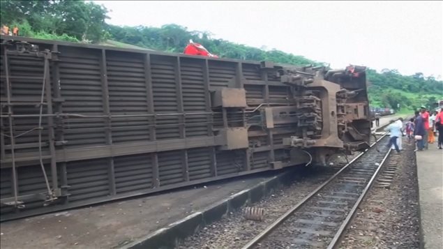 Des wagons ont quitté les rails entre Yaoundé et Douala. Des wagons ont quitté les rails entre Yaoundé et Douala.