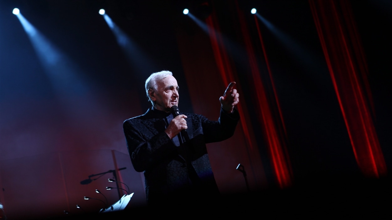 Charles Aznavour lors d'un concert en Arménie (archives)