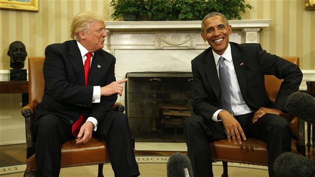 Donald Trump a rencontré Barack Obama à la Mainson-Blanche