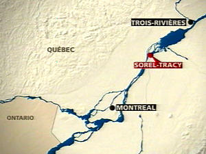 Carte montrant Sorel-Tracy Carte montrant Sorel-Tracy