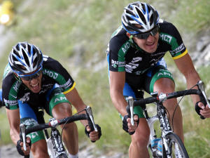Alberto Contador et Yaroslav Popovych Alberto Contador et Yaroslav Popovych