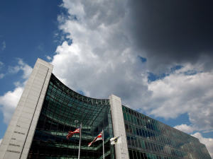 Le siège de la Securities Exchange Commission à Washington Le siège de la Securities Exchange Commission à Washington