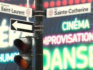 Panneau St-Laurent/Ste-Catherine Panneau St-Laurent/Ste-Catherine