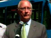 Le maire Gérald Tremblay lors d'un point de presse Le maire Gérald Tremblay lors d'un point de presse