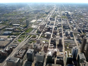 Échangeur au centre-ville de Chicago Échangeur au centre-ville de Chicago