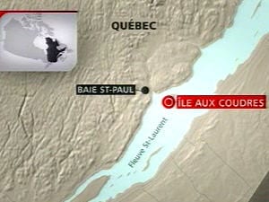 Carte de la région de l'île aux Coudres Carte de la région de l'île aux Coudres