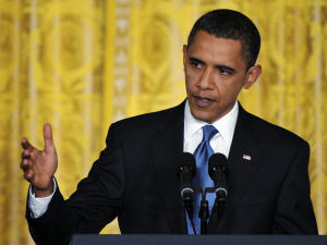 Le président Barack Obama lors de la conférence de presse jeudi. Le président Barack Obama lors de la conférence de presse jeudi.