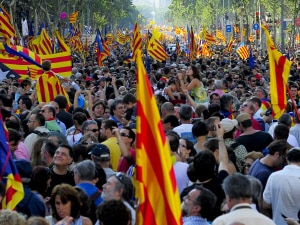 Manifestation à Barcelone Manifestation à Barcelone
