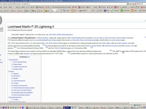 L'article de Wikipédia sur les F-35 a été la cible de cybervandalisme. L'article de Wikipédia sur les F-35 a été la cible de cybervandalisme.