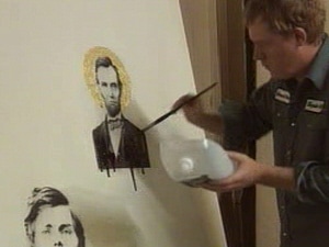 Le peintre Marc Séguin dans son atelier de New York Le peintre Marc Séguin dans son atelier de New York