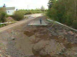 Une route à Clarenville Une route à Clarenville