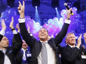 Heinz-Christian Strache du Parti liberté à Vienne Heinz-Christian Strache du Parti liberté à Vienne