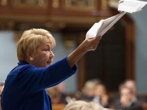 La chef péquiste Pauline Marois La chef péquiste Pauline Marois