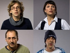 Quelques-uns des artistes impliqués dans la vidéo Quelques-uns des artistes impliqués dans la vidéo